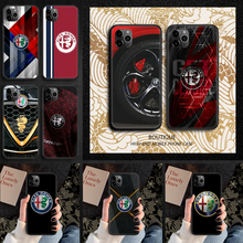 Чехол для телефона Alfa Romeo, чехол для iphone 5 5s se 2 6 6s 7 8 12 mini plus X XS XR 11 PRO MAX, Модный черный чехол с рисунком 2024 - купить недорого