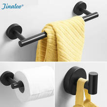 Black Painted Space Aluminum Towel Bar Robe Hooks Single Towel Hooks Towel Rack Paper Holder Bathroom Hardware 2024 - buy cheap