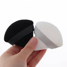 Mini Face Makeup Sponge  Triangle Velvet Powder Puff Black White Cosmetic Puffs Washable Lightweight Make Up Tools 2024 - buy cheap