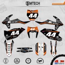 DSMTECH Customized Team Graphics Backgrounds Decals 3M Custom Stickers For KTM 2017-2019 EXC 2016-2018 SXF  006 2024 - buy cheap