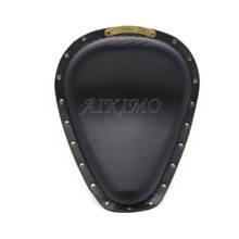 Black PU Leather Motorcycle Sportster Chopper Bobber Custom Solo Seat + 3" Spring Bracket Seat For Harley 2024 - buy cheap
