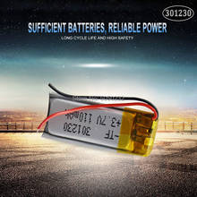 1pcs 80mAh 3.7V 301230 Lithium Polymer Li-Po Rechargeable Battery For Mp3 MP4 MP5 GPS mobile bluetooth speaker earphone 2024 - buy cheap