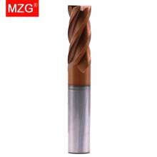 MZG 1PCS Lengthen End Mill 100L Cutting HRC60 4 Flute  6mm 8mm Alloy Carbide Milling Tungsten Steel Milling Cutter 2024 - buy cheap
