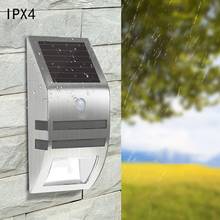 Luz LED de pared alimentada por energía Solar para jardín, lámpara de seguridad con Sensor de movimiento para exteriores, lámpara de Sensor Solar de RF para patio, luz LED Solar 2024 - compra barato