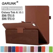 Умный чехол для samsung Galaxy Tab A 10,1 2019 T510 T515 Планшет Бизнес кожаный чехол подставка для SM-T510 SM-T515 A20 2024 - купить недорого