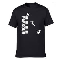 New Summer Boutique T-shirt 100% Cotton Tops Tees Parkour Men Short Sleeve Tshirt Boy Casual T shirt Plus Size 2024 - buy cheap