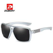 DUBERY-gafas de sol polarizadas cuadradas para hombre, diseño de marca, lentes de espejo con revestimiento Real, gafas de sol para pareja, UV400, gafas para conductor 2024 - compra barato