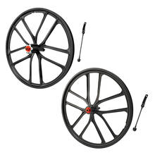 Ultralight 20'' Folding Bike Wheelset Strong 20inch 1.5~2.125 Disc Brake Mountain Bicycle Front/Rear Wheel 6 Hole Hub 2024 - buy cheap