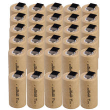30 шт. набор SC батареи 1,2 В 2200 мАч никель-кадмиевые батареи для электроинструментов для hitachi для электрических отверток для makita 2024 - купить недорого