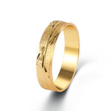 Anéis de compromisso para casais de noivado, anéis de ouro padrão colisão para mulheres presente de aniversário joia 2024 - compre barato