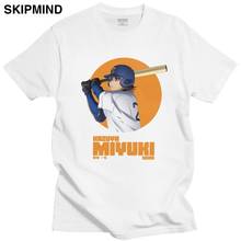 Cool Diamond No Ace Baseball T Shirt for Men O-neck Short Sleeve Miyuki Kazuya Printed Tshirt Soft Cotton Slim Fit Tee Tops Gift 2024 - buy cheap