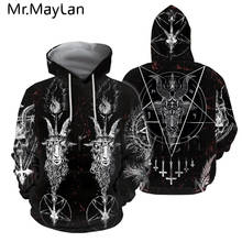 Pentagram 3d impresso hoodies gothic satan sweatshirts homens nova primavera outono marca com capuz moletom com capuz hip hop moletom masculino com capuz 2024 - compre barato