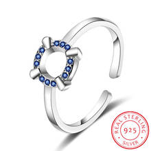 Женское серебряное кольцо с круглым кольцом, ювелирное изделие в простом стиле 2024 - купить недорого