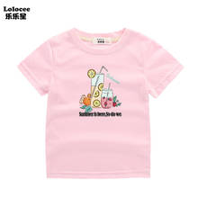 Strawberry Lemon Juice Graphic Print T-shirt Baby Girls 2021 New Summer Drinks Fashion Tshirt Tee Pink aesthetic Top 2024 - buy cheap