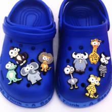 1pcs Novelty Cartoon Giraffe Shoe Charms Accessories Japan Icon Big Eye Animals Zebra Shoe Buckle Decoration for Kids Party Gift 2024 - buy cheap