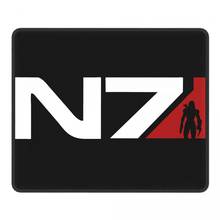 N7 FemShep-alfombrilla de ratón antideslizante para Gaming, goma Natural, para teclado de ordenador 2024 - compra barato