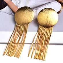 New Arrival Long Gold Metal Chain Tassel Earrings High-Quality Fashion Jewelry Accessories For Women Wholesale 2024 - buy cheap