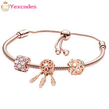 Yexcodes Rose Gold Ladies Bracelet, Fashion Jewelry, Brand Women Bracelet Gifts Direct Shipment 2024 - buy cheap