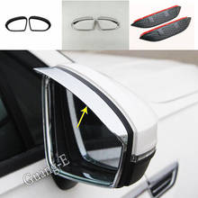 Car Rearview Side Glass Mirror Trim Frame Rain Shield Sun Visor Shade Eyebrow For VW Volkswagen Touran L 2016 2017 2018 2019 2024 - buy cheap