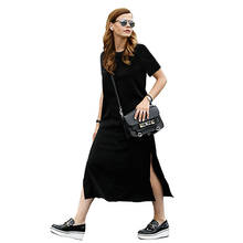 Maxi Tshirt Dress 2020 Summer Beach Boho Party Vintage Bodycon Casual Woman Long Dresses Sexy Robe Sundress Black Vestidos 2024 - buy cheap