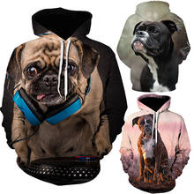 Dog Animal 3D Printed Hoodies Brand Sweatshirts Men Women Hooded Hoodies Pullover Fashion Tracksuits Hip Hop Autumn Streetwear 2024 - buy cheap