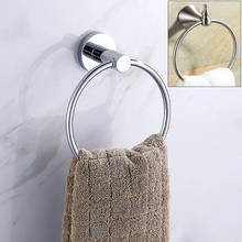 Suporte de toalha de parede redondo em aço inoxidável, para banheiro 2024 - compre barato
