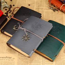 Cuaderno de hojas sueltas en espiral Retro, Bloc de notas de cuero con ancla pirata Vintage, cuaderno de notas, papelería, regalos, suministros de papelería de oficina 2024 - compra barato