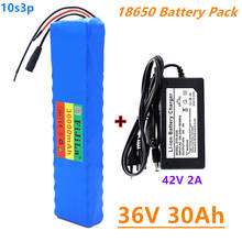 10s3p 36v 30ah bateria ebike bateria 18650 li-ion bateria 500w alta potência e capacidade scooter da motocicleta 42v com carregador 2024 - compre barato