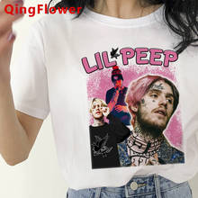 Lil Peep clothes t-shirt female grunge white t shirt plus size harajuku couple  tshirt kawaii 2024 - buy cheap