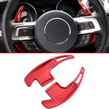 Extensión de paleta de cambio de marchas para Ford Mustang, accesorios de aluminio para volante, color rojo, 2015-2019 2024 - compra barato