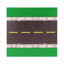 City Baseplate Road Street Runway With Pattern Decoration Hot Sale Big Size Compatible Locking Cities Blocks Base Plate Kids Toy 2024 - buy cheap