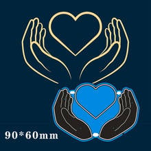 Cutting Dies Loving Heart Metal and Stamps Stencil for DIY Scrapbooking Photo Album Embossing Paper Card 90*60mm 2024 - buy cheap