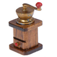 Mini moedor de café de metal, modelo de brinquedo para decoração de casa de boneca 40*18mm 1/12 acessórios em miniatura para casa de boneca 2024 - compre barato