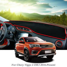 Car Styling Dashboard Protective Mat Shade Cushion Pad MAT For Chery Tiggo 2 DR3 2016-Present LHD&RHD Internal Accessory 2024 - compre barato