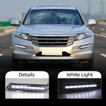 CSCSNL 1 пара LED DRL дневные ходовые огни 12 В ABS противотуманные лампы крышка фары аксессуары для Honda Crosstour 2011 2012 2013 2024 - купить недорого