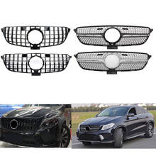 Front Bumper Racing Grill Billet Grille Cover For Mercedes-Benz C292 GLE Coupe 2015 2016 2017 2018 Diamond GT 2024 - buy cheap