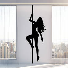 Sexy Dancing Girl Wall Sticker Beauty Lady Silhouette Wall Vinyl Decals Dancers Removable Wall Murals Poster Dancers AZ951 2024 - buy cheap