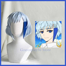 Anime Tower of God Cosplay Aguero Agnes Khun Wig Short Blue Synthetic Hair Adult Kami no Tou Wig Koon Khun Wig 2024 - buy cheap