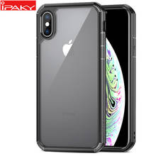 for iPhone XR Case iPaky for iPhone X Xs Silicone Acrylic Hybrid Shockproof Transparent Case for iPhone Xs Max Case 2024 - buy cheap