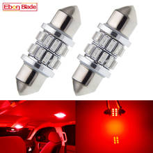 Pair RED 31mm 36mm 39mm 41mm C5W C10W Auto LED Festoon Interior Dome Map Reading Light License Plate Bulb Lamp Car Styling 12V 2024 - buy cheap