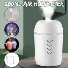 3 IN 1 200ML 7 Color LED Lights Fan Aroma Essential Oil Diffuser Humidifier Portable USB Mini Humidifier for Home Car USB Fogger 2024 - buy cheap