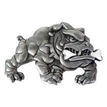 Bulldog собачий металлический ремень пряжка мужской аксессуар античный серебряный цвет ковбойский ремень для кожаного ремня модный 2024 - купить недорого