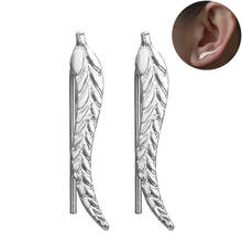 Women Earrings Leaf Shape Ear Clip Creative Fashion Pierced Earrings Retro Earrings Ear Cuff for Women Girls Jewellery 2024 - buy cheap