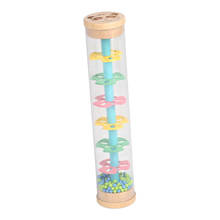 Rompecabezas de tubo de sonido de lluvia Montessori, creador de lluvia, juguetes sensoriales de desarrollo para niños 2024 - compra barato