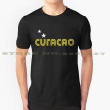 Curacao camiseta t-shirt retrô fashion vintage para curacao curação ao caribe curacao bandeira curação bandeira holandesas alonga kôrsou 2024 - compre barato