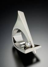 Женское кольцо с фианитом, кольцо с белым искусственным камнем 2024 - купить недорого