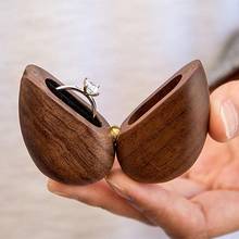 HOT SALES！！！New Arrival Heart Shaped Ring Box Wooden Storage Case Wedding Proposal Jewelry Container Wholesale Dropshipping 2024 - buy cheap
