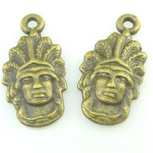 20 pçs 20.5*10*2mm bronze antigo índios tribal charme pingente para diy colar jóias fazendo artesanato artesanal 16558 2024 - compre barato