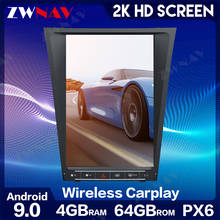 12,1 дюймов Android 9 система CARPLAY автомобильный радиоплеер для-Lexus GS/GS200/GS300/GS350/GS450/GS460 2005-2011 Автомобильный GPS навигатор 2024 - купить недорого