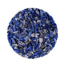 Grava de lapislázuli para decoración del hogar, virutas de cristal Natural, 4 tamaños, piedra de energía curativa para acuario, roca Mineral, 100g 2024 - compra barato